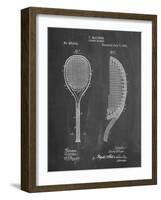 PP1127-Chalkboard Vintage Tennis Racket 1891 Patent Poster-Cole Borders-Framed Giclee Print