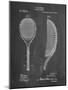 PP1127-Chalkboard Vintage Tennis Racket 1891 Patent Poster-Cole Borders-Mounted Giclee Print