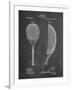 PP1127-Chalkboard Vintage Tennis Racket 1891 Patent Poster-Cole Borders-Framed Giclee Print