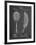 PP1127-Chalkboard Vintage Tennis Racket 1891 Patent Poster-Cole Borders-Framed Giclee Print