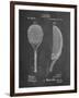 PP1127-Chalkboard Vintage Tennis Racket 1891 Patent Poster-Cole Borders-Framed Giclee Print