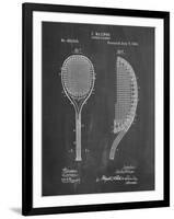 PP1127-Chalkboard Vintage Tennis Racket 1891 Patent Poster-Cole Borders-Framed Giclee Print