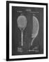 PP1127-Chalkboard Vintage Tennis Racket 1891 Patent Poster-Cole Borders-Framed Giclee Print