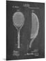 PP1127-Chalkboard Vintage Tennis Racket 1891 Patent Poster-Cole Borders-Mounted Giclee Print