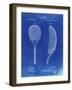 PP1127-Faded Blueprint Vintage Tennis Racket 1891 Patent Poster-Cole Borders-Framed Giclee Print