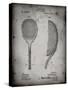 PP1127-Faded Grey Vintage Tennis Racket 1891 Patent Poster-Cole Borders-Stretched Canvas