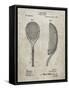 PP1127-Sandstone Vintage Tennis Racket 1891 Patent Poster-Cole Borders-Framed Stretched Canvas