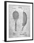 PP1127-Slate Vintage Tennis Racket 1891 Patent Poster-Cole Borders-Framed Giclee Print