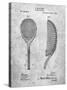 PP1127-Slate Vintage Tennis Racket 1891 Patent Poster-Cole Borders-Stretched Canvas