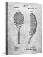 PP1127-Slate Vintage Tennis Racket 1891 Patent Poster-Cole Borders-Stretched Canvas