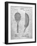 PP1127-Slate Vintage Tennis Racket 1891 Patent Poster-Cole Borders-Framed Giclee Print