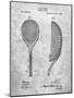 PP1127-Slate Vintage Tennis Racket 1891 Patent Poster-Cole Borders-Mounted Giclee Print