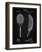 PP1127-Vintage Black Vintage Tennis Racket 1891 Patent Poster-Cole Borders-Framed Giclee Print