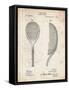 PP1127-Vintage Parchment Vintage Tennis Racket 1891 Patent Poster-Cole Borders-Framed Stretched Canvas