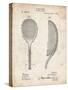 PP1127-Vintage Parchment Vintage Tennis Racket 1891 Patent Poster-Cole Borders-Stretched Canvas