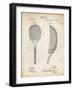 PP1127-Vintage Parchment Vintage Tennis Racket 1891 Patent Poster-Cole Borders-Framed Giclee Print