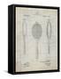 PP1128-Antique Grid Parchment Vintage Tennis Racket Patent Poster-Cole Borders-Framed Stretched Canvas