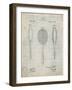 PP1128-Antique Grid Parchment Vintage Tennis Racket Patent Poster-Cole Borders-Framed Giclee Print