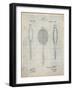 PP1128-Antique Grid Parchment Vintage Tennis Racket Patent Poster-Cole Borders-Framed Giclee Print