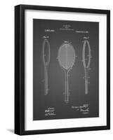 PP1128-Black Grid Vintage Tennis Racket Patent Poster-Cole Borders-Framed Giclee Print