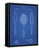 PP1128-Blueprint Vintage Tennis Racket Patent Poster-Cole Borders-Framed Stretched Canvas