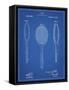 PP1128-Blueprint Vintage Tennis Racket Patent Poster-Cole Borders-Framed Stretched Canvas