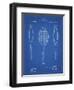 PP1128-Blueprint Vintage Tennis Racket Patent Poster-Cole Borders-Framed Giclee Print