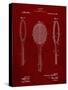 PP1128-Burgundy Vintage Tennis Racket Patent Poster-Cole Borders-Stretched Canvas