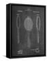 PP1128-Chalkboard Vintage Tennis Racket Patent Poster-Cole Borders-Framed Stretched Canvas