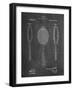 PP1128-Chalkboard Vintage Tennis Racket Patent Poster-Cole Borders-Framed Giclee Print