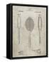 PP1128-Sandstone Vintage Tennis Racket Patent Poster-Cole Borders-Framed Stretched Canvas