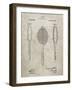 PP1128-Sandstone Vintage Tennis Racket Patent Poster-Cole Borders-Framed Giclee Print