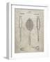 PP1128-Sandstone Vintage Tennis Racket Patent Poster-Cole Borders-Framed Giclee Print