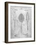 PP1128-Slate Vintage Tennis Racket Patent Poster-Cole Borders-Framed Giclee Print