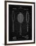 PP1128-Vintage Black Vintage Tennis Racket Patent Poster-Cole Borders-Framed Giclee Print