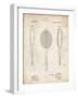 PP1128-Vintage Parchment Vintage Tennis Racket Patent Poster-Cole Borders-Framed Giclee Print