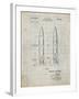 PP1129-Antique Grid Parchment Von Braun Rocket Missile Patent Poster-Cole Borders-Framed Giclee Print