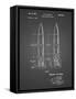 PP1129-Black Grid Von Braun Rocket Missile Patent Poster-Cole Borders-Framed Stretched Canvas