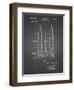 PP1129-Black Grid Von Braun Rocket Missile Patent Poster-Cole Borders-Framed Giclee Print