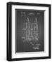 PP1129-Black Grid Von Braun Rocket Missile Patent Poster-Cole Borders-Framed Giclee Print