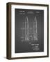 PP1129-Black Grid Von Braun Rocket Missile Patent Poster-Cole Borders-Framed Giclee Print