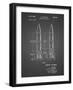 PP1129-Black Grid Von Braun Rocket Missile Patent Poster-Cole Borders-Framed Giclee Print