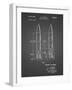 PP1129-Black Grid Von Braun Rocket Missile Patent Poster-Cole Borders-Framed Giclee Print