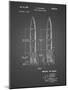 PP1129-Black Grid Von Braun Rocket Missile Patent Poster-Cole Borders-Mounted Giclee Print