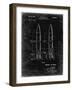 PP1129-Black Grunge Von Braun Rocket Missile Patent Poster-Cole Borders-Framed Giclee Print