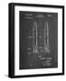 PP1129-Chalkboard Von Braun Rocket Missile Patent Poster-Cole Borders-Framed Giclee Print