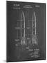 PP1129-Chalkboard Von Braun Rocket Missile Patent Poster-Cole Borders-Mounted Giclee Print