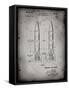 PP1129-Faded Grey Von Braun Rocket Missile Patent Poster-Cole Borders-Framed Stretched Canvas