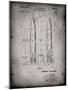 PP1129-Faded Grey Von Braun Rocket Missile Patent Poster-Cole Borders-Mounted Giclee Print