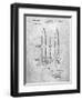 PP1129-Slate Von Braun Rocket Missile Patent Poster-Cole Borders-Framed Giclee Print